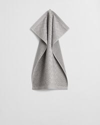asciugamano jacquard herringbone 50x70 - grigio cemento