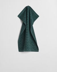 asciugamano jacquard spina di pesce 50x70 - verde tartan