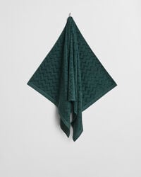 asciugamano jacquard spina di pesce 70x140 - verde tartan