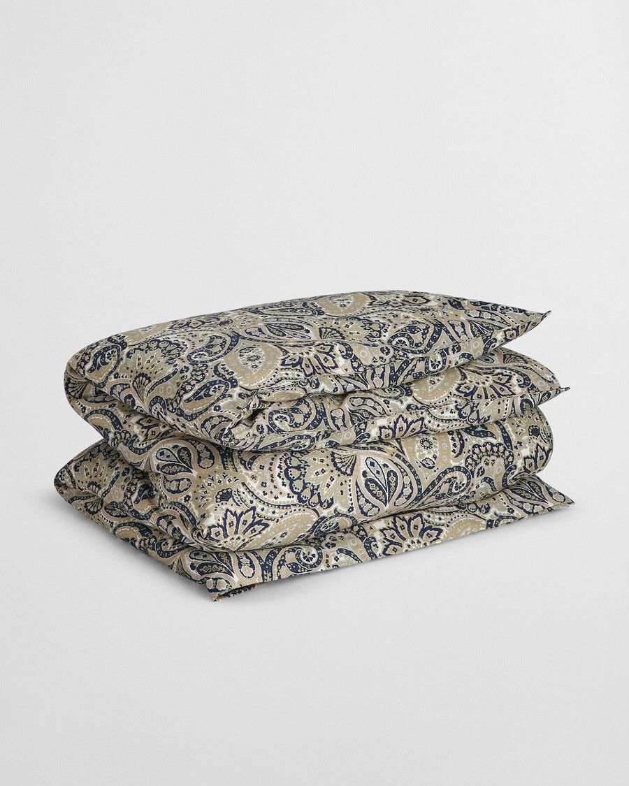 piumino matrimoniale con stampa paisley archive - faded sage