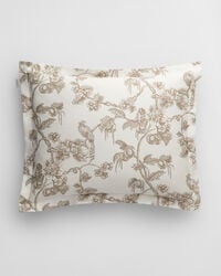 federa con stampa ad albero - beige talpa
