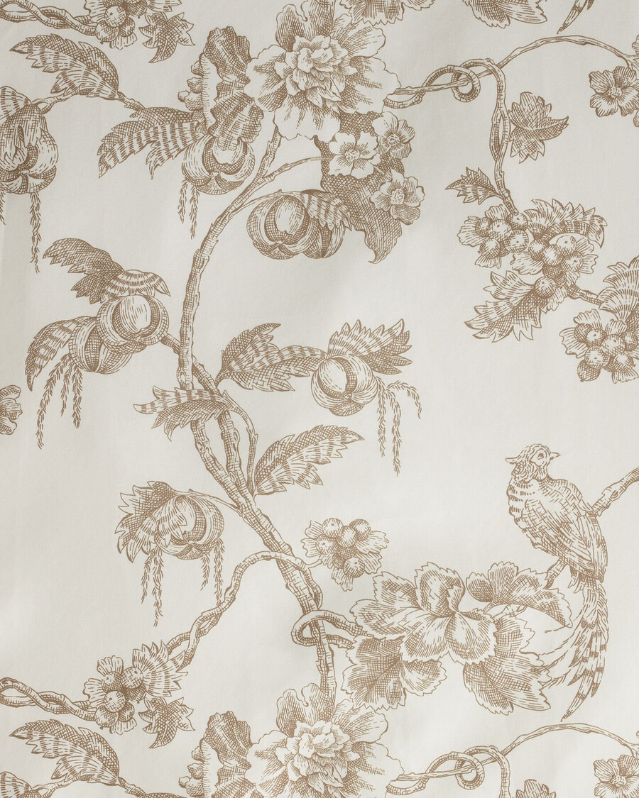 piumino matrimoniale con stampa ad albero - beige talpa