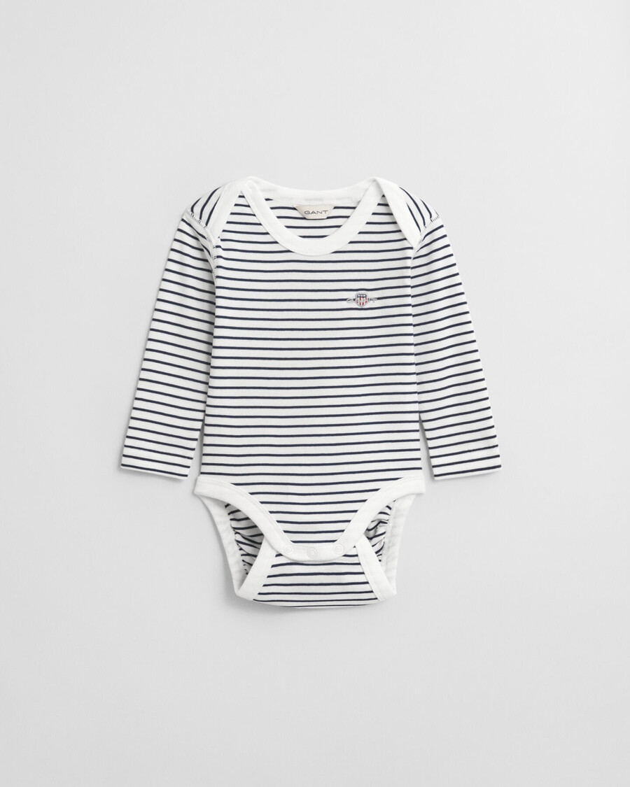 body a righe per neonati - bianco