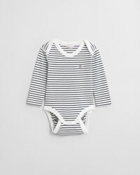 body a righe per neonati - bianco