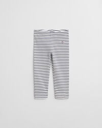 leggings a righe baby shield - bianco