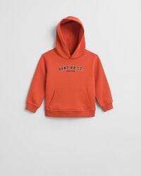 felpa con cappuccio grafica per bambini - arancione intenso