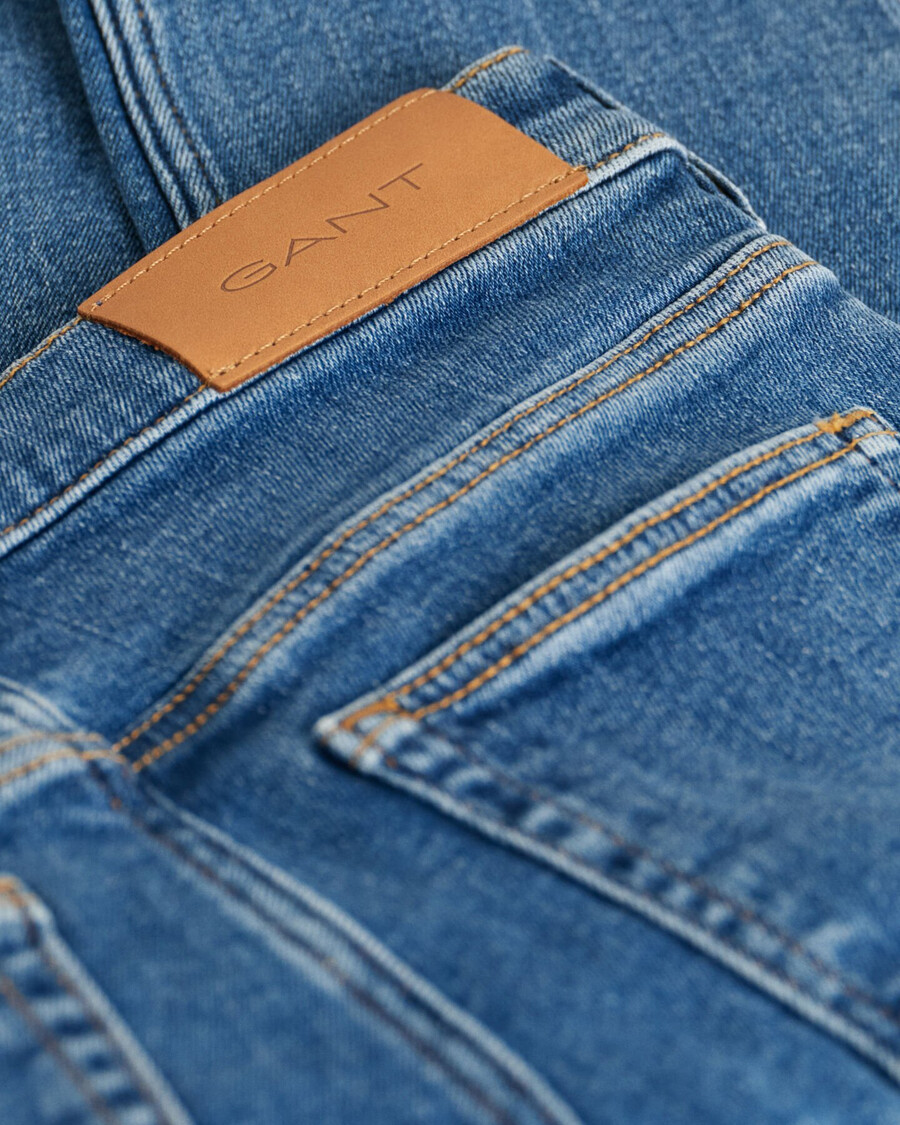 jeans slim fit per bambini - blu medio