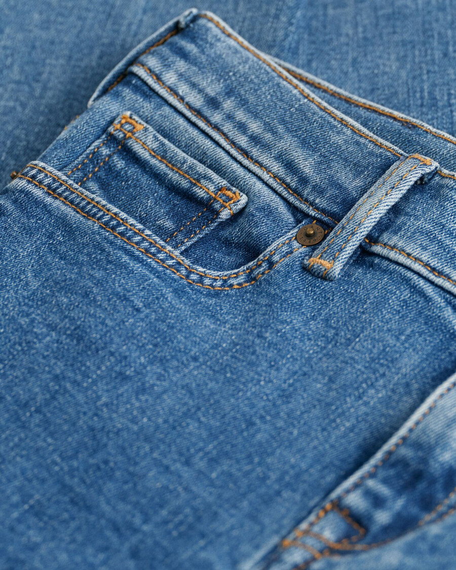 jeans slim fit per bambini - blu medio