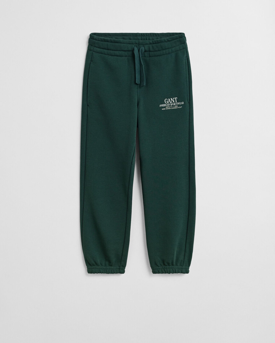 pantaloni della tuta con grafica per bambini - verde tartan