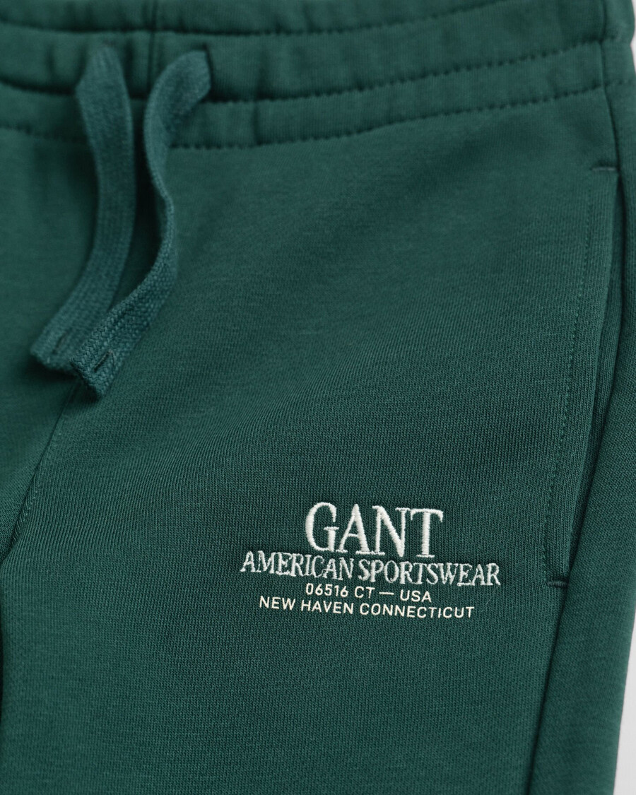 pantaloni della tuta con grafica per bambini - verde tartan