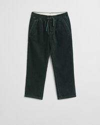 pantaloni pullon in velluto a coste per bambini - verde tartan