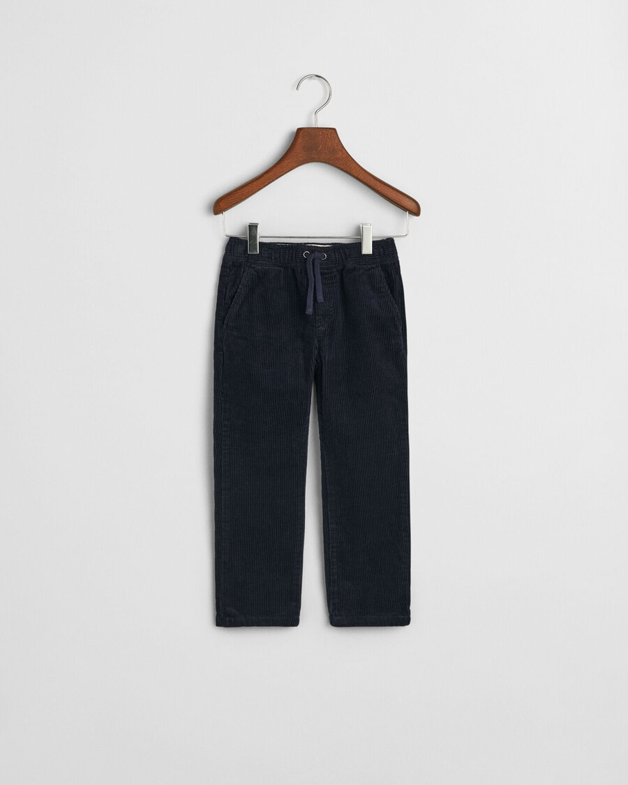 pantaloni in velluto a coste per bambini - blu sera