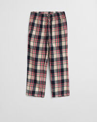 pantaloni del pigiama in flanella a quadri per bambini - rosso rubino