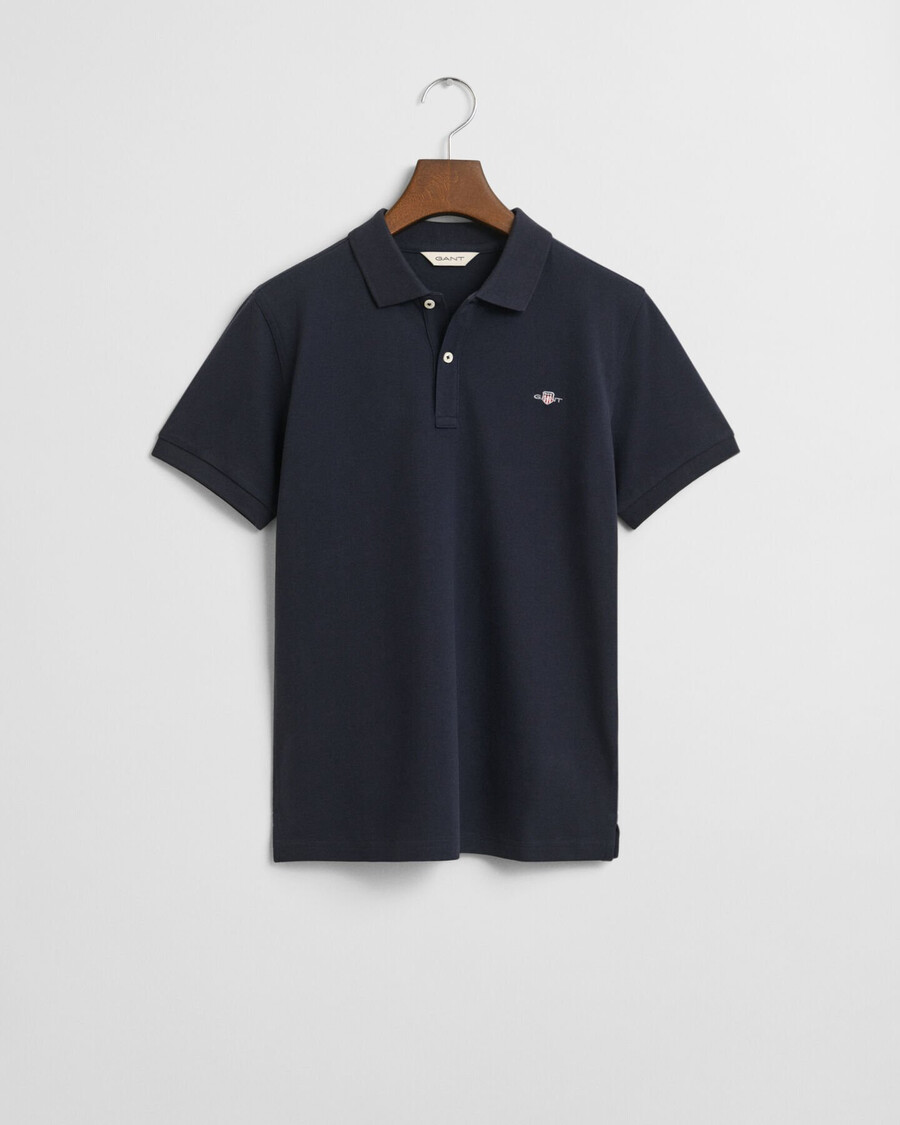 polo teens shield piqué - blu sera