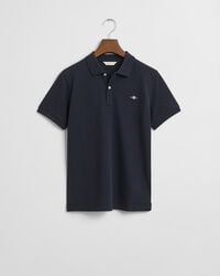 polo teens shield piqué - blu sera