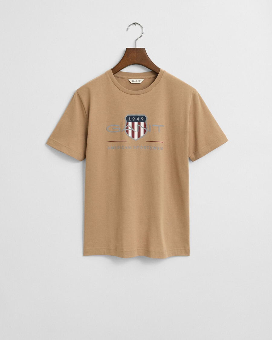 maglietta teens archive shield - cachi scuro