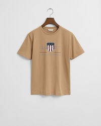 maglietta teens archive shield - cachi scuro