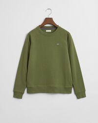 felpa girocollo teens shield - verde oliva