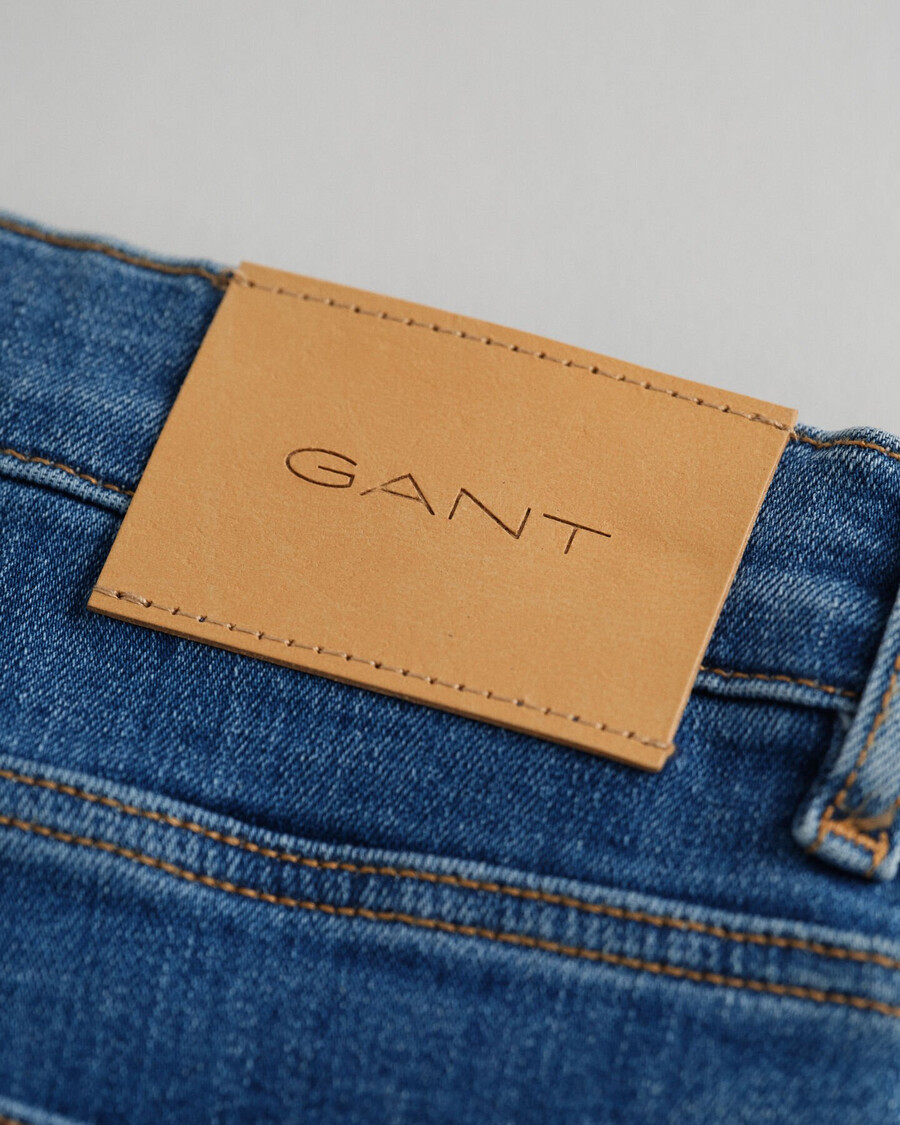 jeans slim fit per ragazzi adolescenti - blu medio