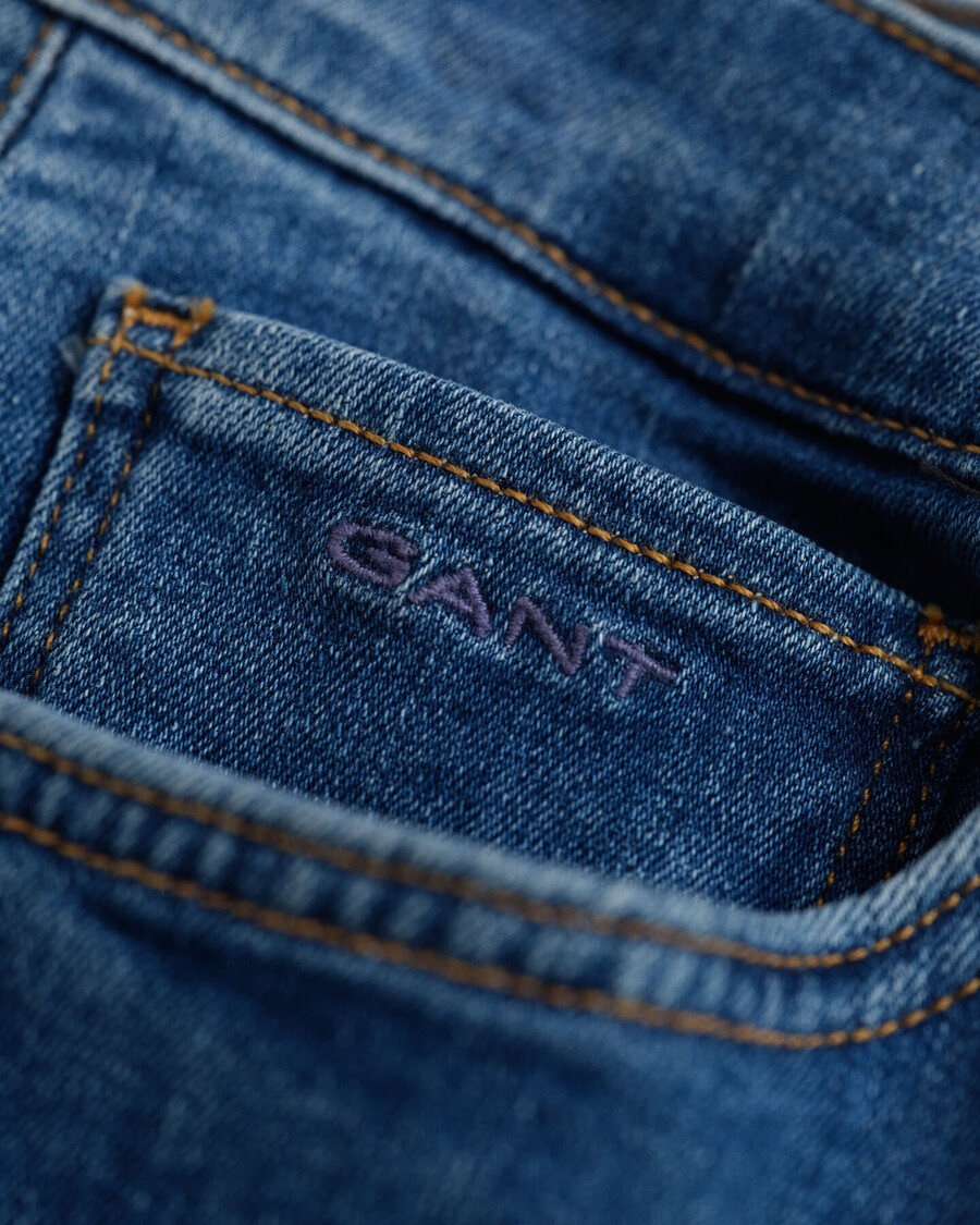 jeans slim fit per ragazzi adolescenti - blu medio