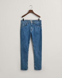 jeans slim fit per ragazzi adolescenti - blu medio