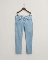 jeans slim fit per ragazzi adolescenti - azzurro chiaro