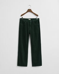 pantaloni in velluto a coste a 5 tasche per ragazzi - verde tartan
