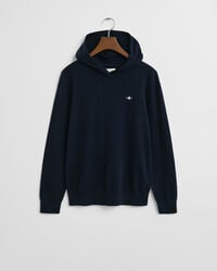 felpa con cappuccio in maglia per adolescenti - blu sera