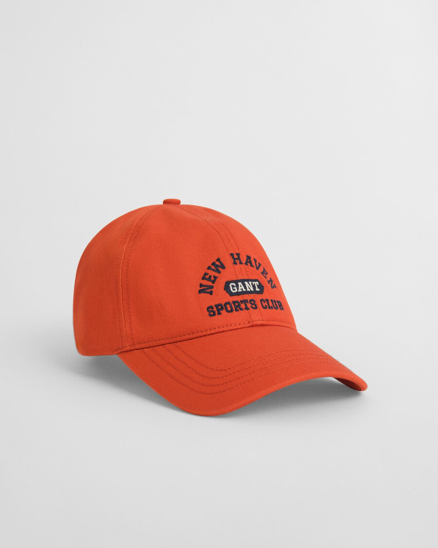 cappellino in cotone con grafica per adolescenti - arancione intenso