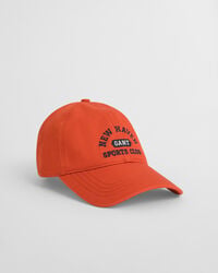 cappellino in cotone con grafica per adolescenti - arancione intenso