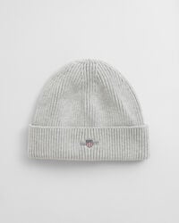 berretto in cotone teens shield - grigio chiaro melange