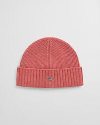 berretto di lana teens shield - faded brick