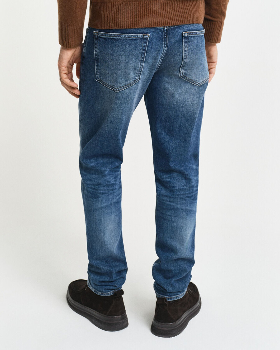 jeans slim fit - blu medio vintage