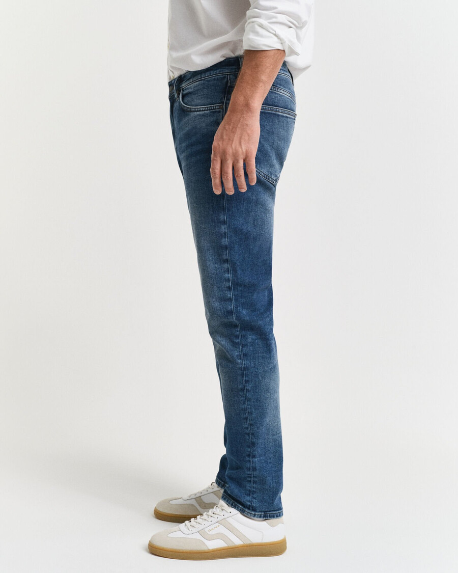 jeans slim fit - blu medio vintage