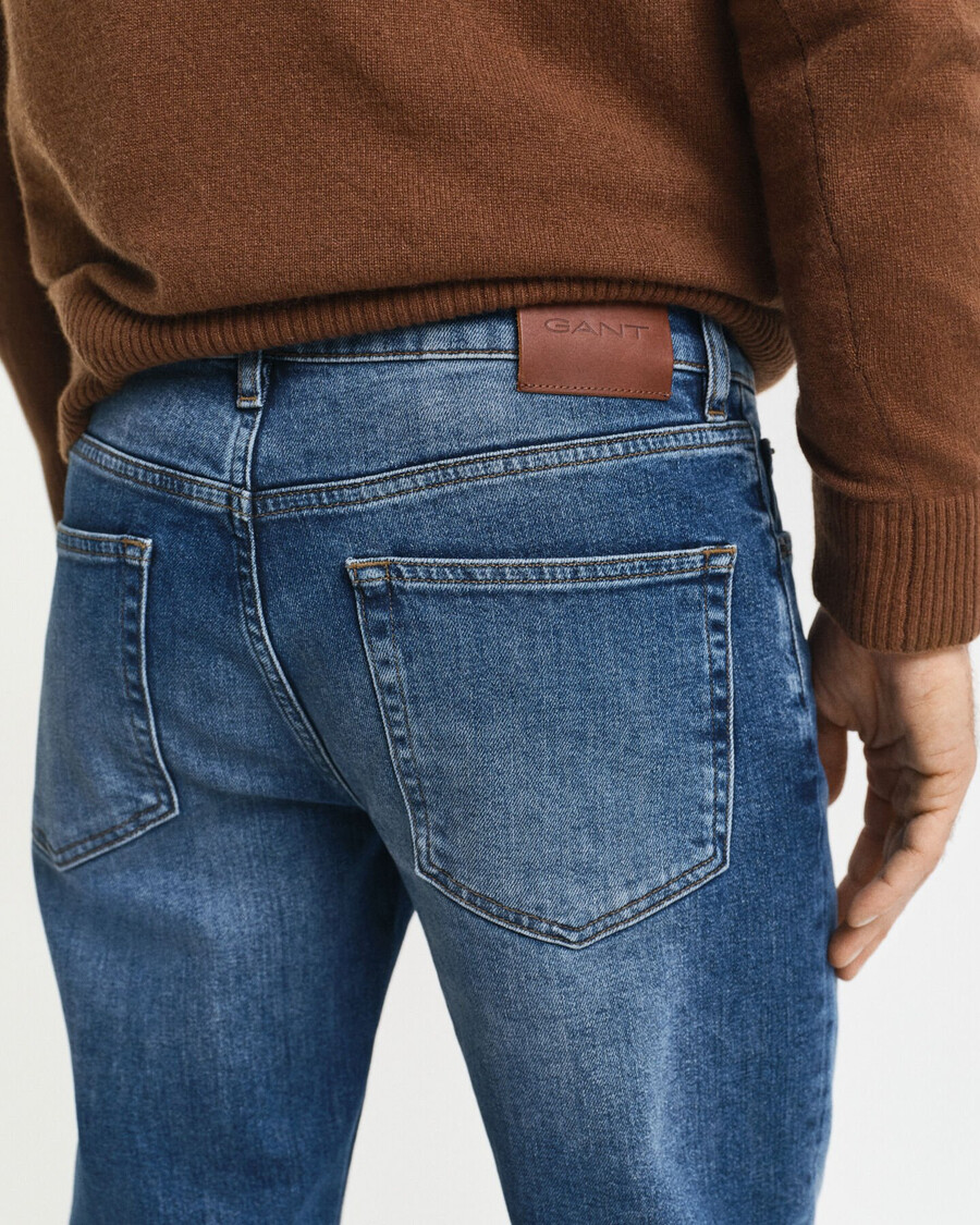 jeans slim fit - blu medio vintage