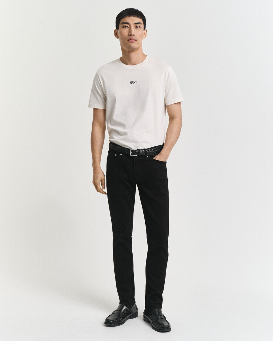 jeans neri slim fit stay - nero
