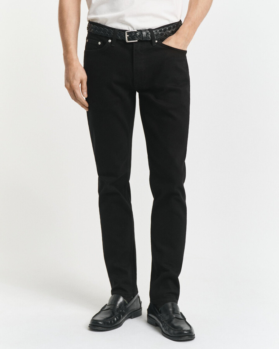 jeans neri slim fit stay - nero