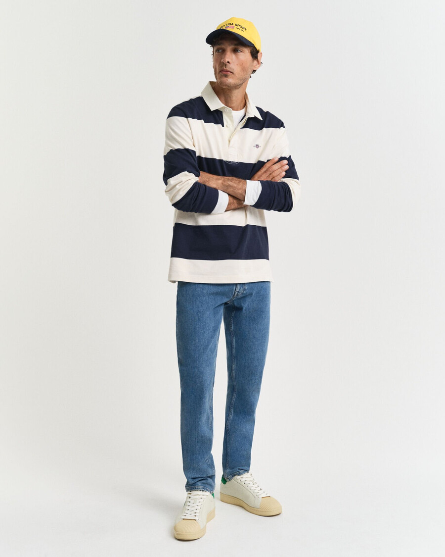 jeans slim fit con lavaggio pulito - blu medio consumato