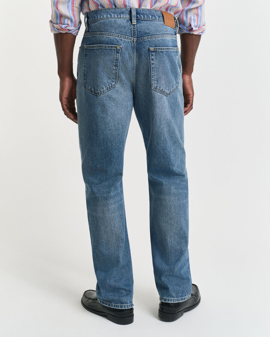 jeans straight fit - blu semi chiaro vintage