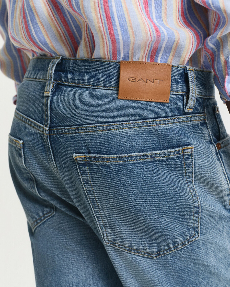 jeans straight fit - blu semi chiaro vintage
