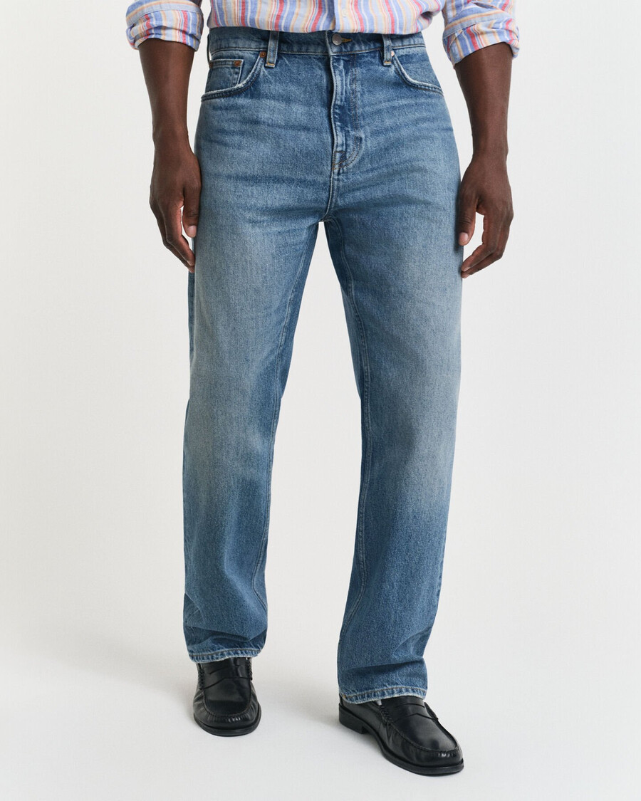 jeans straight fit - blu semi chiaro vintage