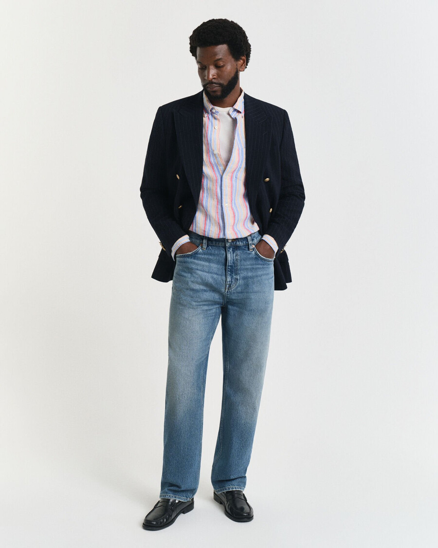 jeans straight fit - blu semi chiaro vintage