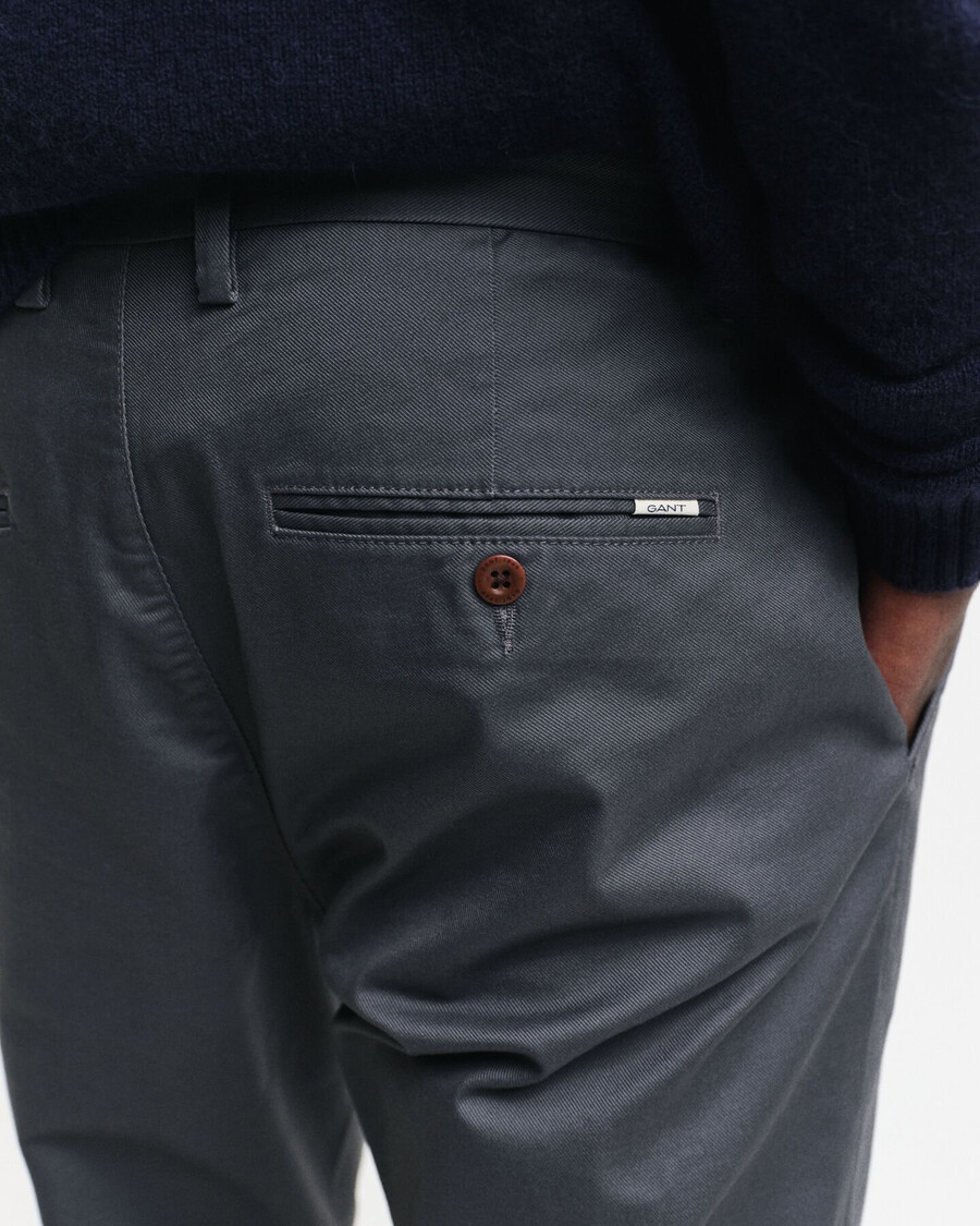 pantaloni chino slim fit - antracite