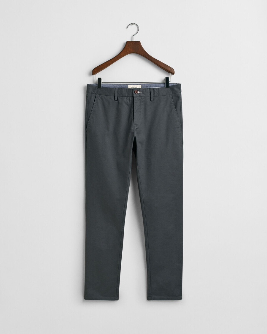pantaloni chino slim fit - antracite