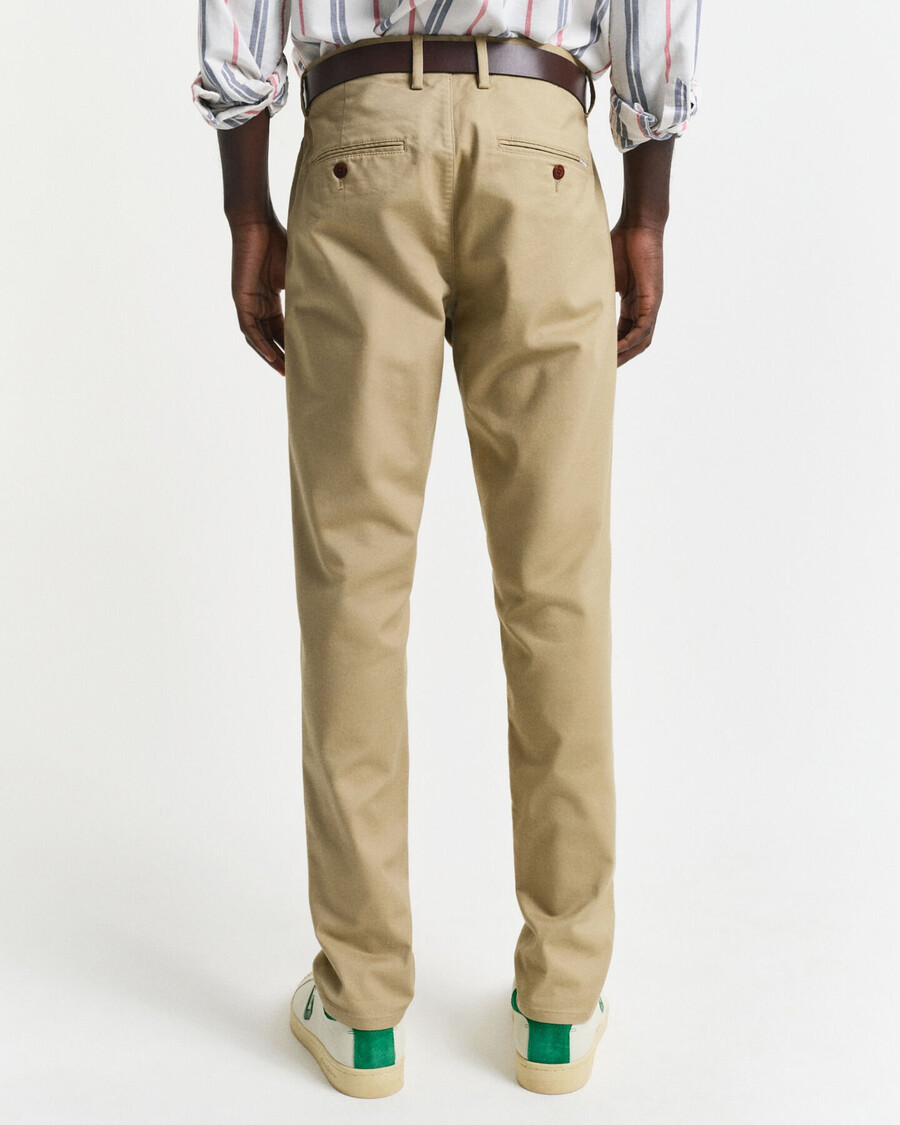 pantaloni chino slim fit - cachi scuro