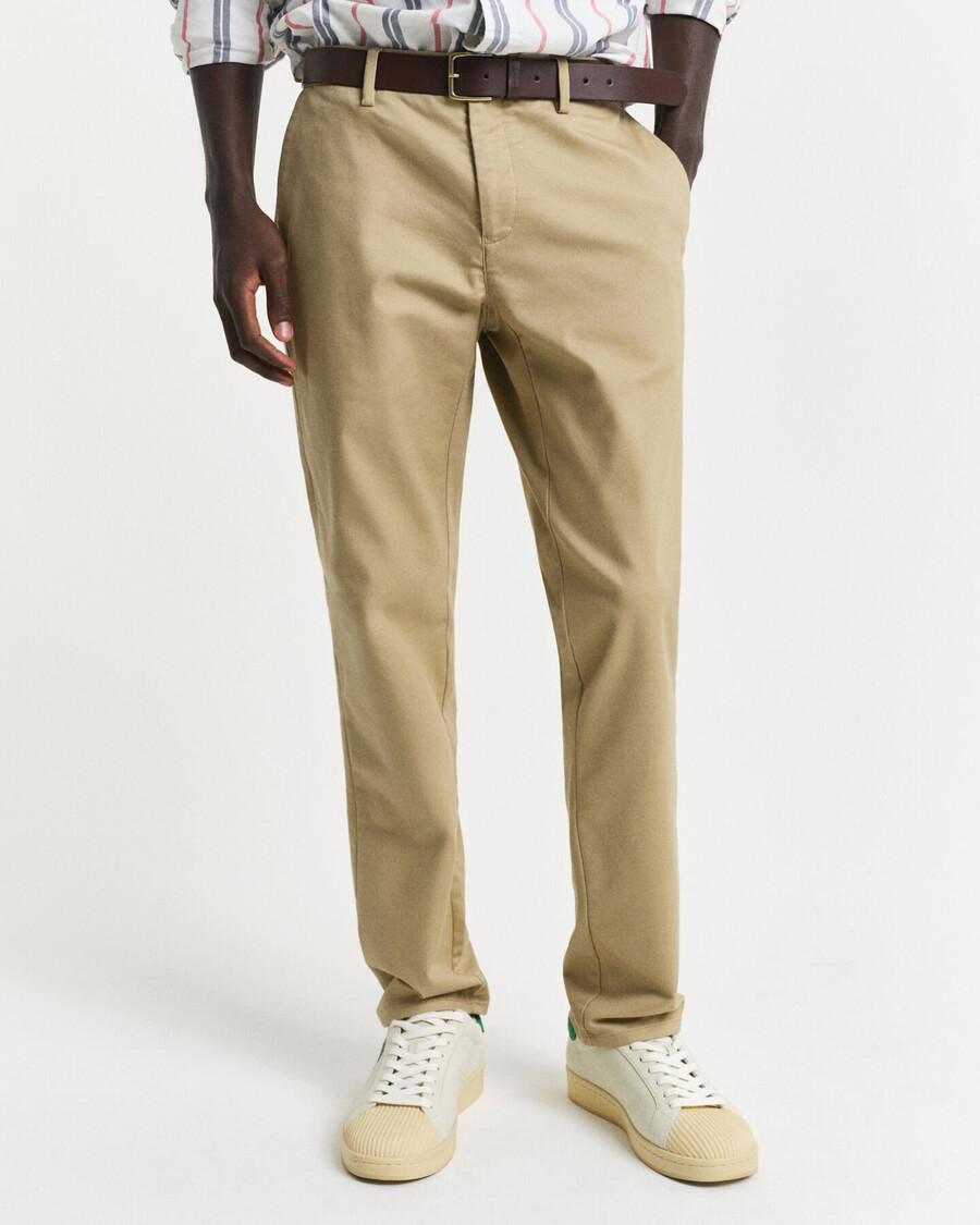 pantaloni chino slim fit - cachi scuro