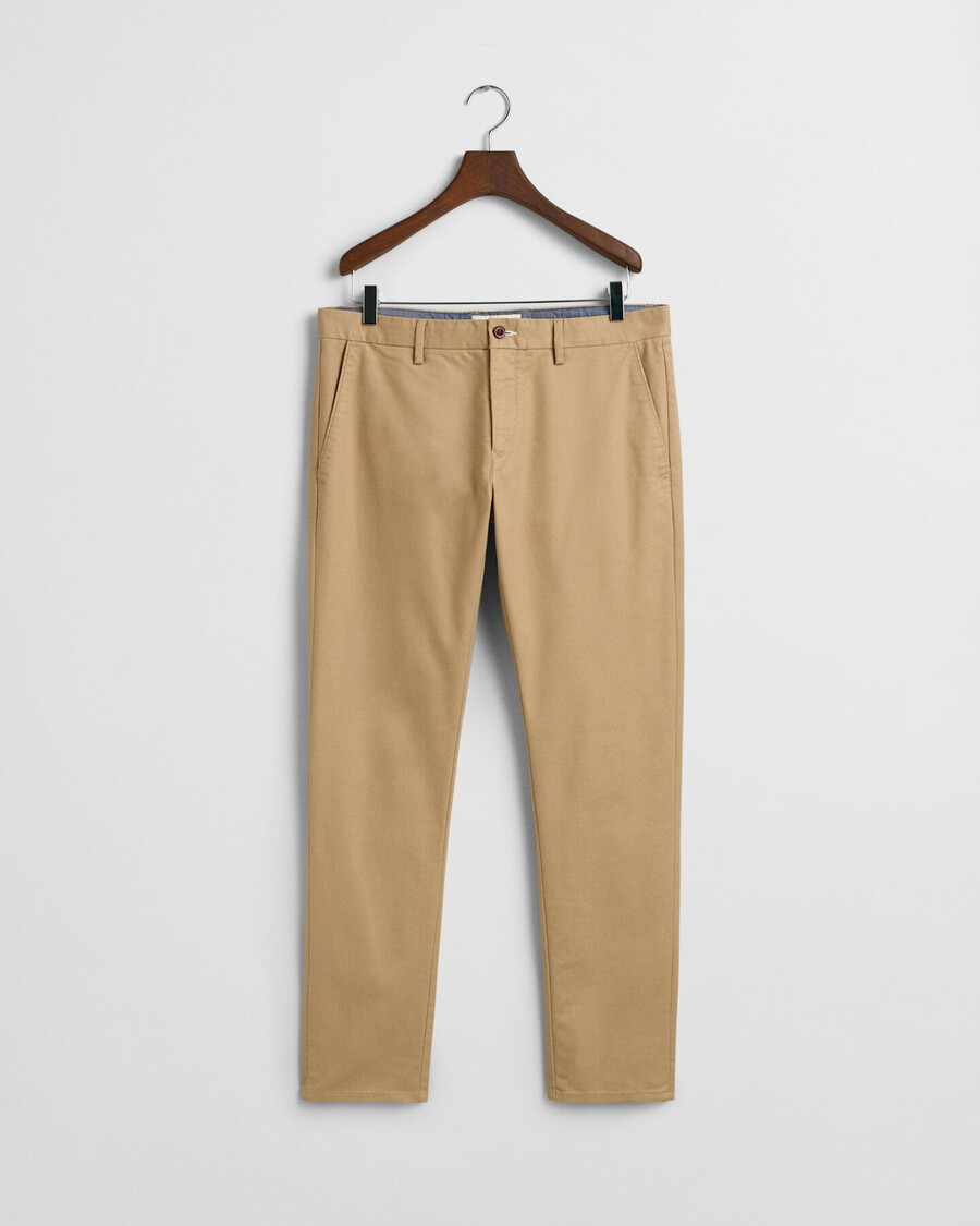 pantaloni chino slim fit - cachi scuro