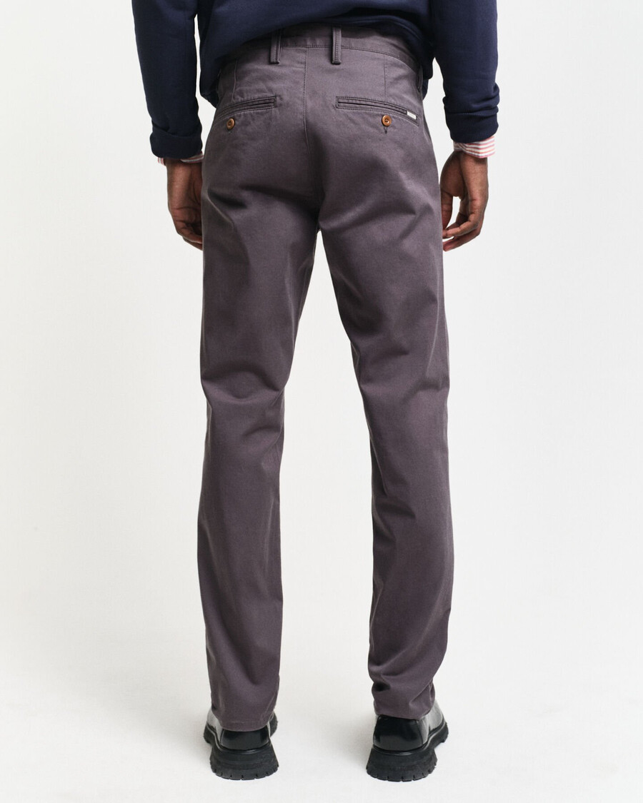 pantaloni chino slim fit in twill - antracite