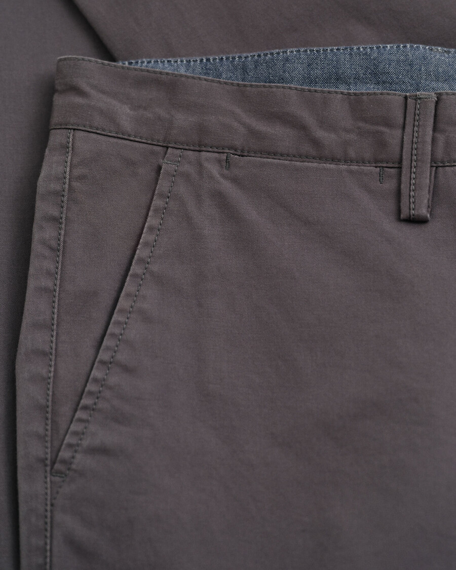 pantaloni chino slim fit in twill - antracite