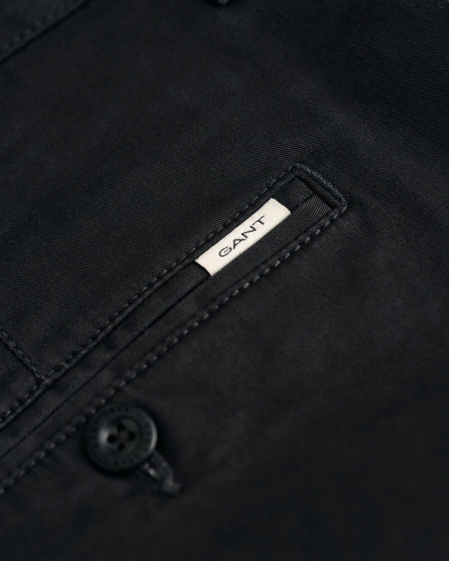 pantaloni chino in twill vestibilità regolare - nero